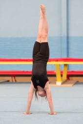 Recreational gymnast - handstand